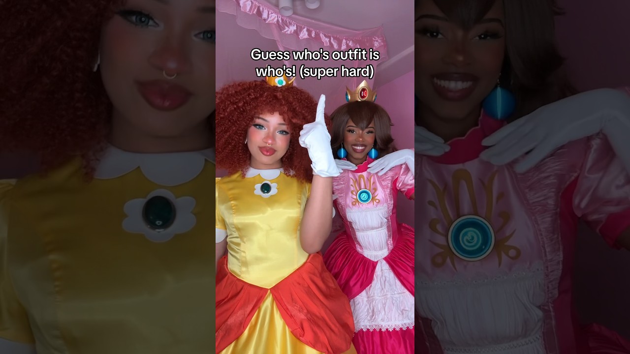 Which looks Better?🧡🩷 #princesspeach #princessdaisy