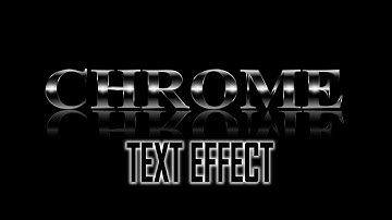 CHROME TEXT EFFECT - ADOBE ILLUSTRATOR