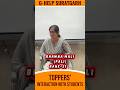 Toppers' Interaction with Students
