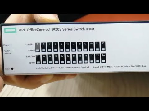 HP 1920S Switch JL381A Sökümü İçinde Ne var