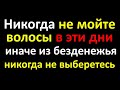 Никогда не мойте волосы в эти дни, иначе из безденежья никогда не выберетесь