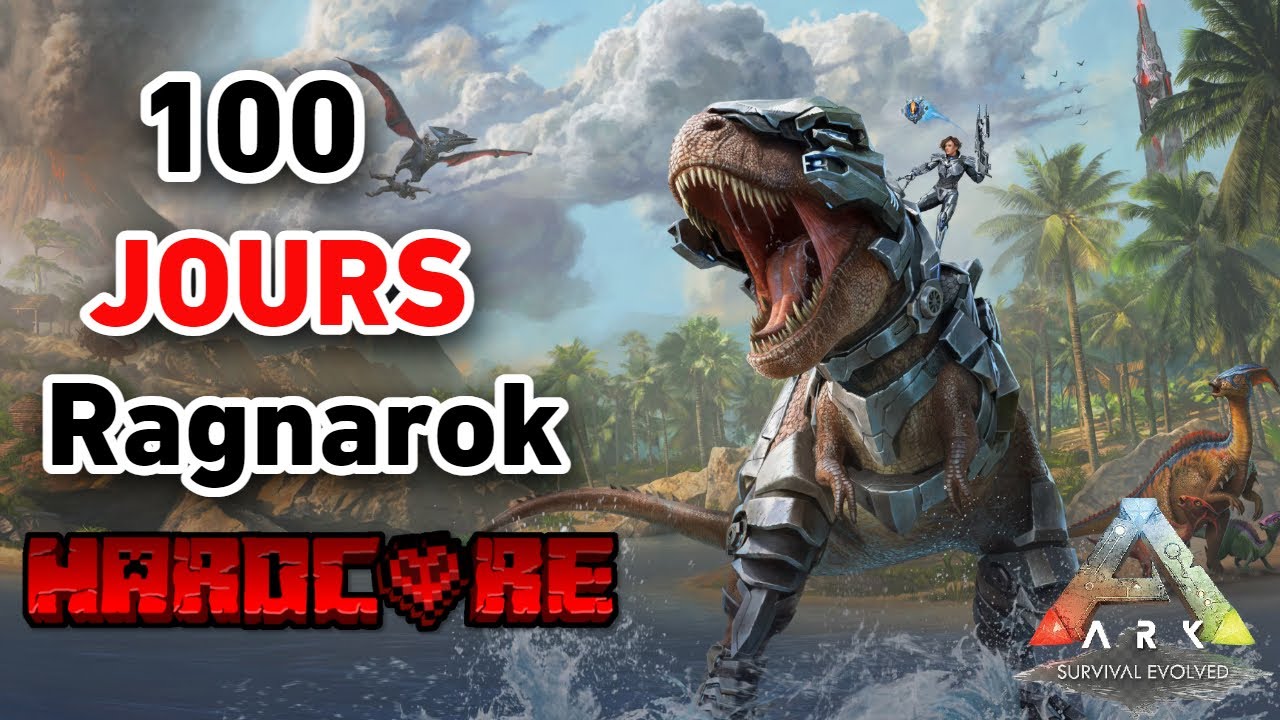 Jai survcu 100 Jours en Hardcore sur Ragnarok ARK modd 