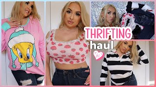 come THRIFT WITH ME! & haul | thrift store finds!💕 PiinkSparkles