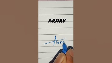 (Arnav) Name signature #short  #signature