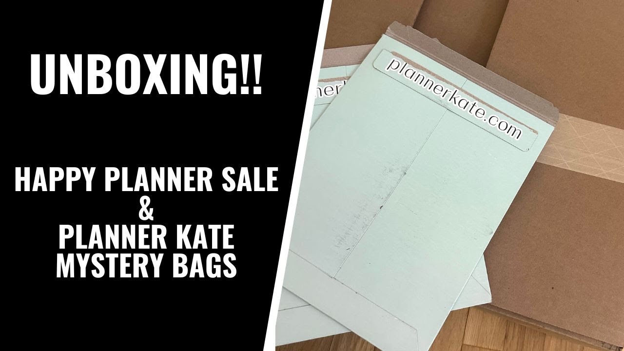 3 HAULS! HAPPY PLANNER SALE ORDER & PLANNER KATE MYSTERY BAGS YouTube