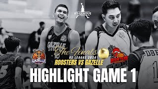 HIGHLIGHT GAME 1 | FINAL KS LEAGUE 2024 | ROOSTERS VS GAZELLE | LIGA BASKET KALSEL