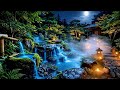 Deep Sleep in a Zen Bamboo Garden 🌙 Relaxing Water Sounds &amp; Night Ambience