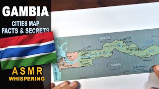 ASMR: Map of GAMBIA Tracing | Main Cities Less known facts and Highlights | ASMR maps and facts screenshot 4