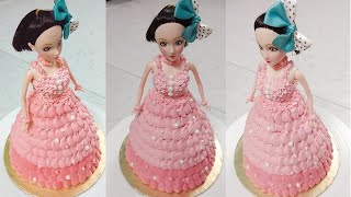 Pink Barbie Doll Cake | girls favourite |  Barbie Doll Cake Decoration | Doll Cake | screenshot 4