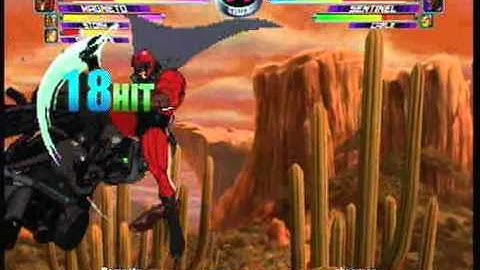 MvC2 Online (360): Brett (MSP) vs Phocus (Mag/Cab/Sent) 2 .:9.1.10:.