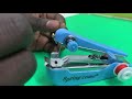 How to install and use Handheld sewing machine