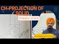 Ch-12 Solving question 12.2(d) of Projection of solids