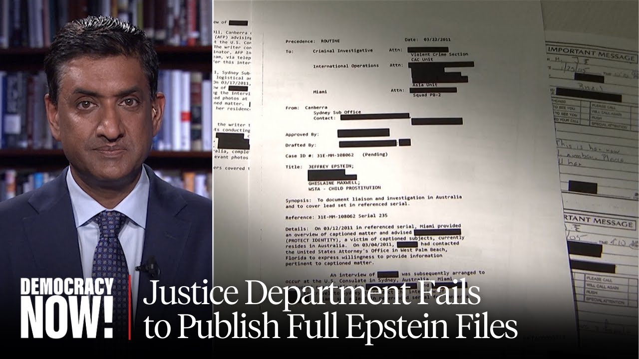 Rep. Ro Khanna Urges Contempt Charges over AG Bondi's Epstein Redactions
