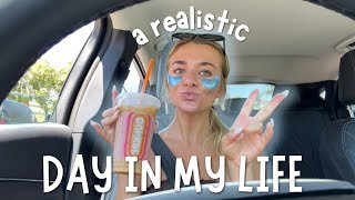 REALISTIC DAY IN MY LIFE | thrifting, travel talk, coffee, skincare