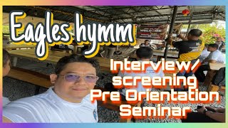 interview screening pre- orientation II fraternal order of Philippine eagles