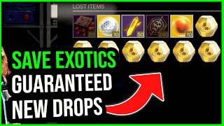 how to SAVE ANY exotic armor type & get NEW exotics every season