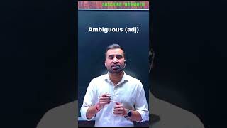 Ambiguous क मतलब जनए