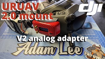 URUAV V2 analog mount for DJI digital goggles