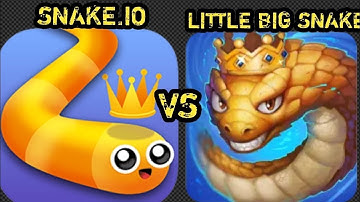 Snake.io Vs Little Big Snake Game Comparison #snakeio #snakegame #littlebigsnake