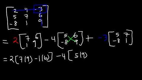 Determinant of 3x3 Matrices, 2x2 Matrix, Precalculus Video Tutorial360p