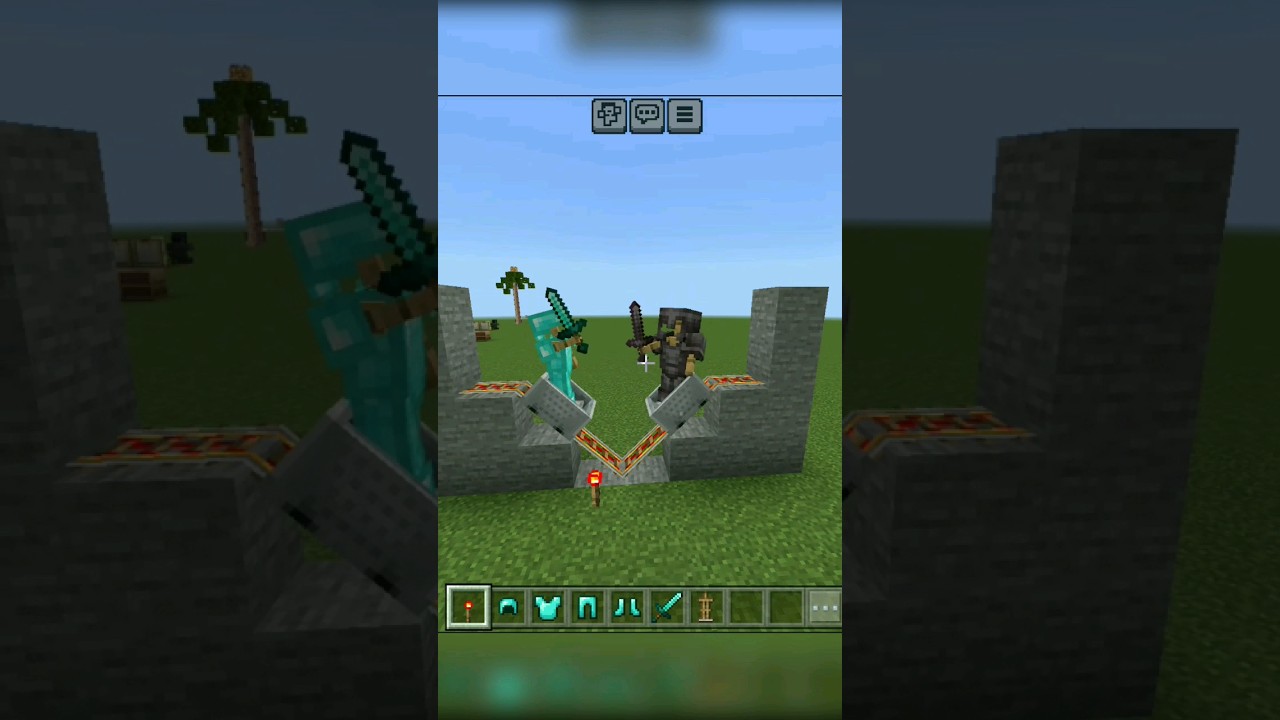 INSANE Armour Stand FIGHT 💥  #shorts #minecraft #minecraftshorts