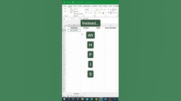 Sequenced Dates in Excel #shorts