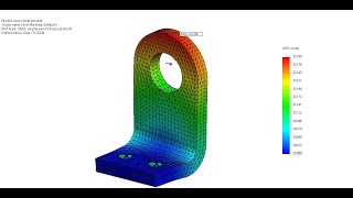 Solidworks simulation 118|  Steel Bracket |  How to apply bearing load?