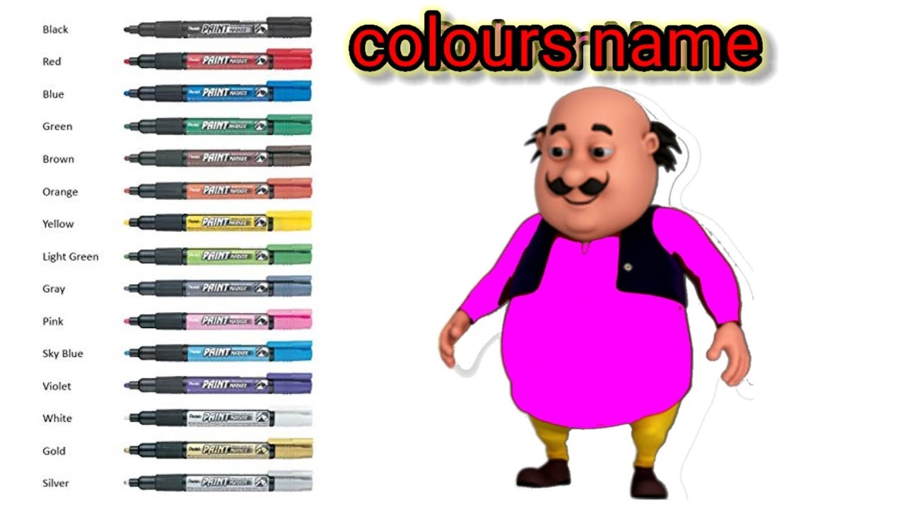 colour name | learn with Motu | cortoon | color name - YouTube