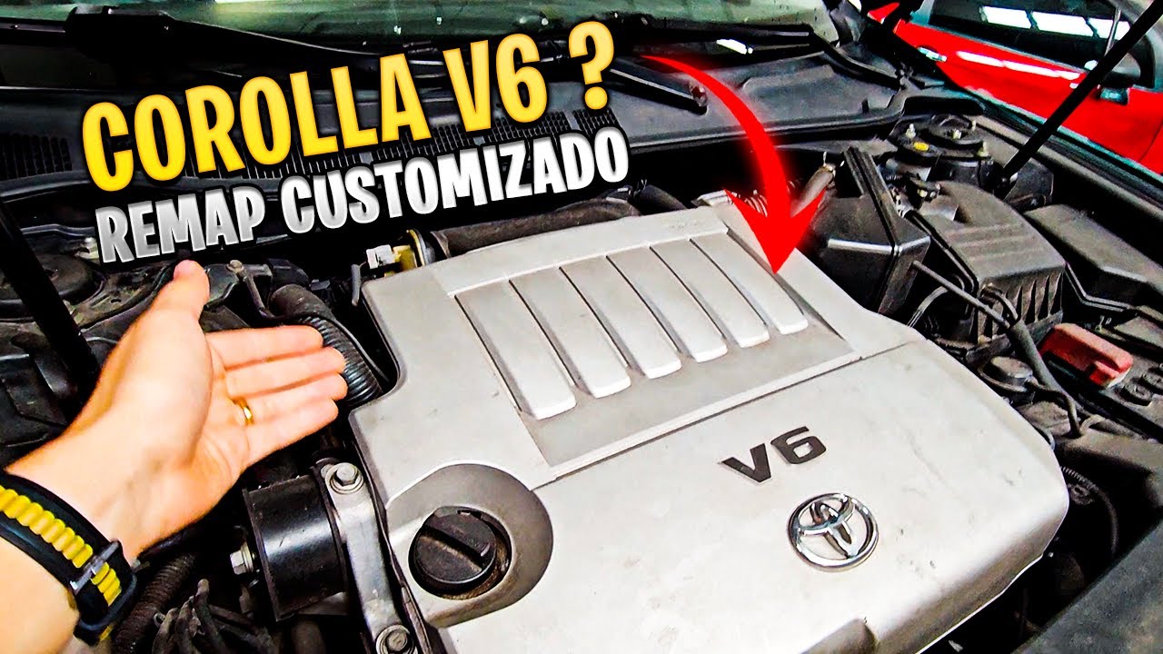 Toyota Camry V6 acelerando forte no dinamômetro. Remap Customizado para acerto fino do motor