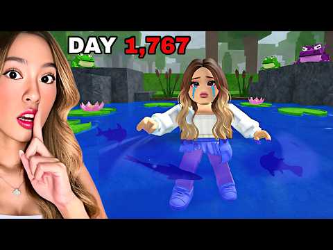 I Survived In A FROG POND For 99 Nights In The Forest..