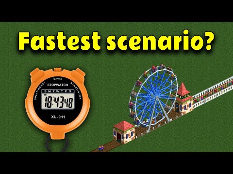 How Fast can you Beat a Scenario in RollerCoaster Tycoon?