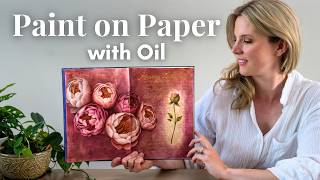 How to Paint on Paper with Oil || Sketchbook Tutorial