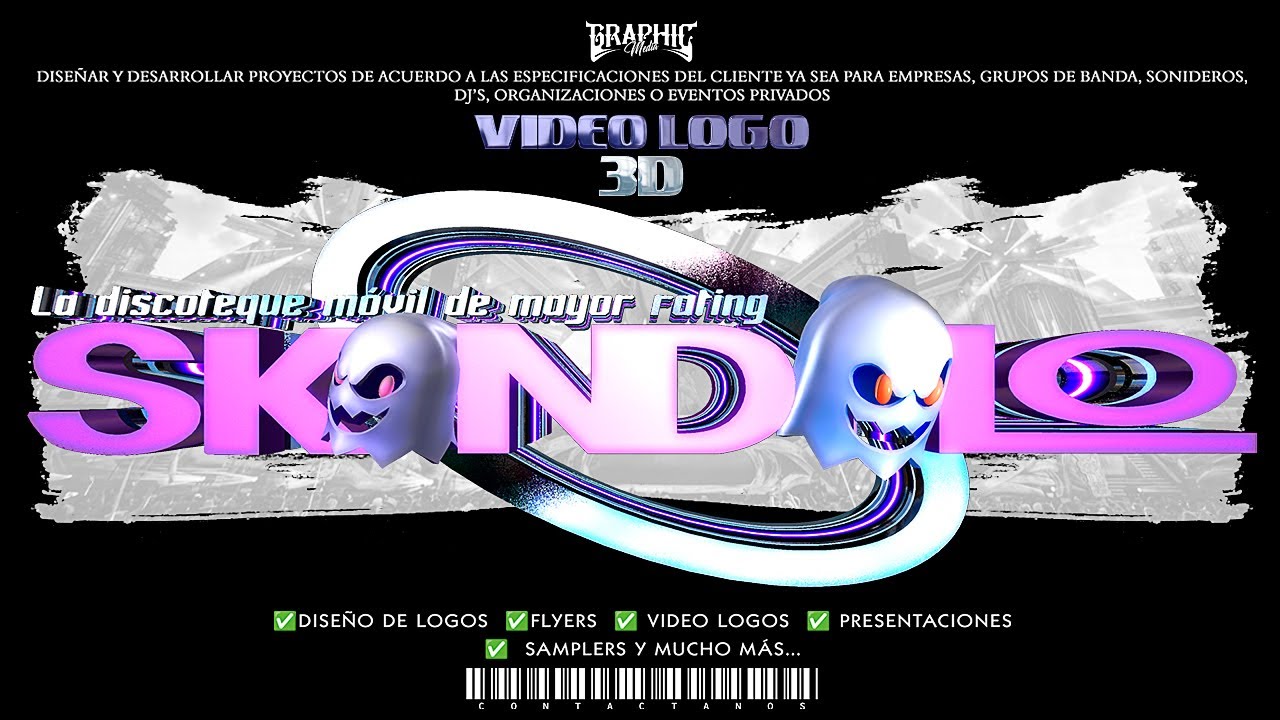 SKANDALO DISCOTHEQUE - HALLOWEEN | VIDEO LOGO 3D | DISEÑOS GRAPHIC MEDIA | 2024