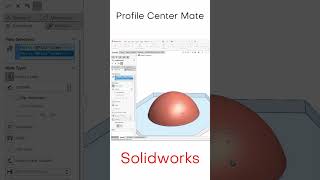 Profile Center Mate : Solidworks Tutorial Tips and Tricks  #3danimation