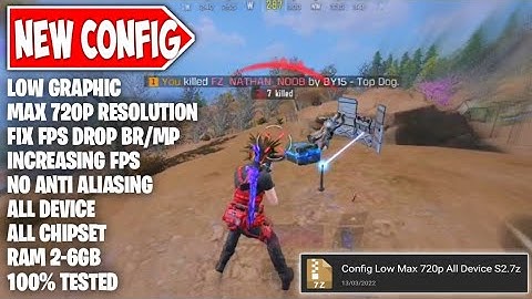 CONFIG LOW MAX 720P IN COD MOBILE | FIX FPS DROP BR/MP | UPDATE CONFIG SEASON 2