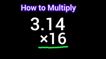 How to Multiply 3.14 × 16||Multiplying 3 Digit with decimal by 2 Digit Numbers without a Calculator