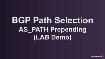BGP AS Path Prepending LAB Demo