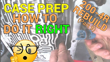 200-4r Rebuild (part 9) – Case Prep ▶How To Do it Right!! Mods, Tips and Tricks🤟🤟