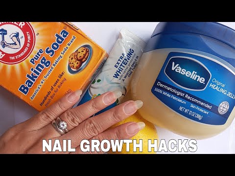 1 Day Nail Growth Challenge/ Nails Grow by baking soda @ManjuCreation -  YouTube