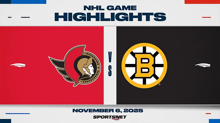 NHL Highlights | Senators vs. Bruins - November 6, 2025