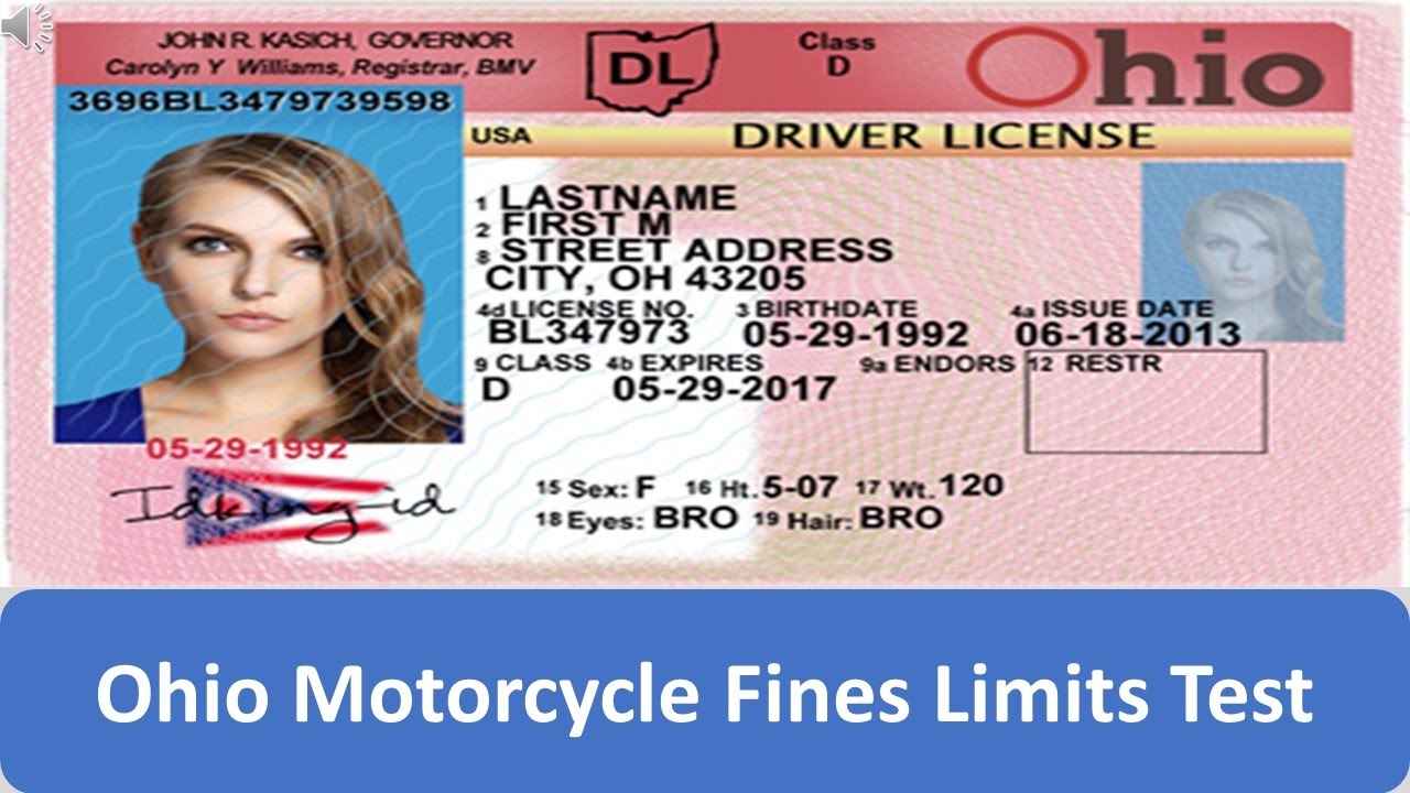 Ohio Motorcycle Fines Limits Test YouTube