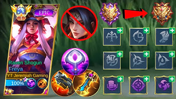 FREYA META IS BACK WITH THIS NEW ONE SHOT BUILD!! | FREYA BEST BUILD 2023 | MUST WATCH | MLBB