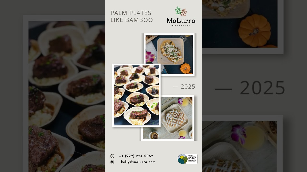 Experience Eco-Friendly Dining with Our Disposable Palm Leaf Square Plates Like Bamboo!