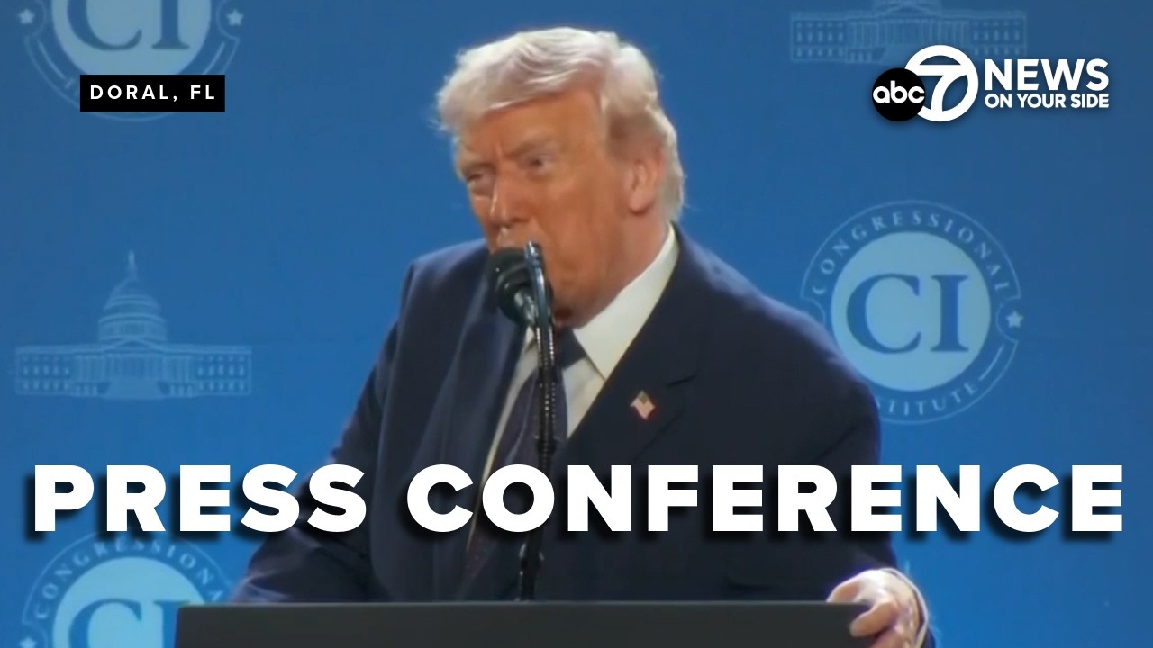 LIVE: President Trump calls the Iran war “'very complete'