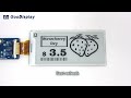 Demonstration Video of FAST REFRESH, 2.9 inch e-paper display black and white, 296x128, GDEY029T94