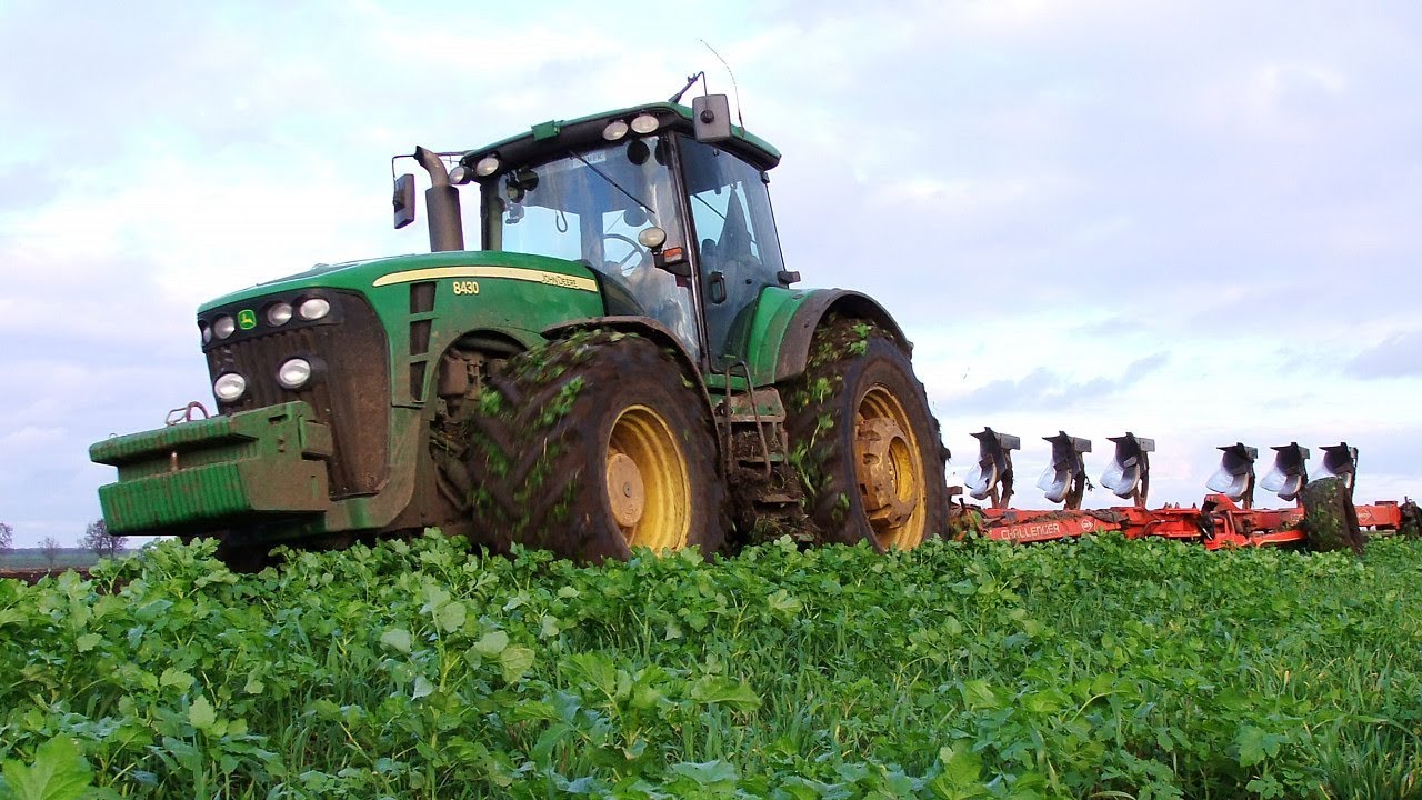 maxresdefault Pokaz siły i uciągu w ciężkiej orce   John Deere 8430 + Kuhn Challenger   VIDEO