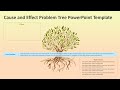 Cause and effect problem tree powerpoint template  kridha graphics