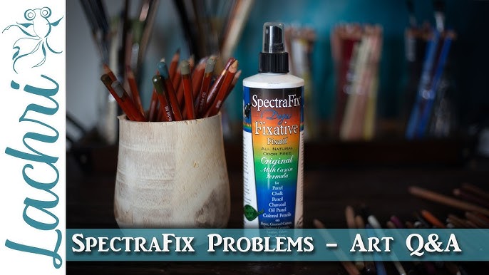 Spectrafix Degas Pastel Fixative Spray Bottle 10 oz Aerosol Spray