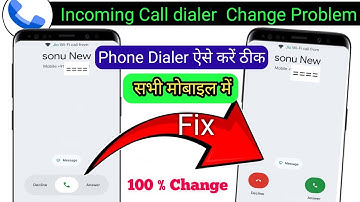 Incoming call dialer change problem realme | Incoming call dialer change | 