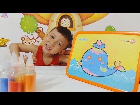 TÔ MÀU TRANH CÁT CON CÁ HEO _ MÀU SẮC CHO BÉ